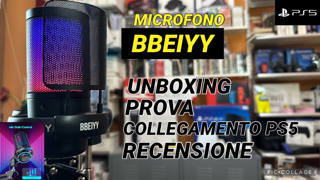 Microfono: BBeiyy| Recensione| Prova| Collegamento| PS5| Amazon