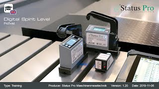 Nico explains the ProTwist µLevel digital spirit levels with display unit and software screenshot 1