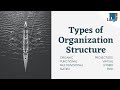 Types of Organization Structure - Organic, Functional, Multidivisional, Matrix, Projectized, Virtual