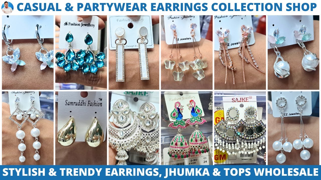 Jhumka, Earrings, Tops Unlimited Collection | Cheapest Wholesaler in Kolkata