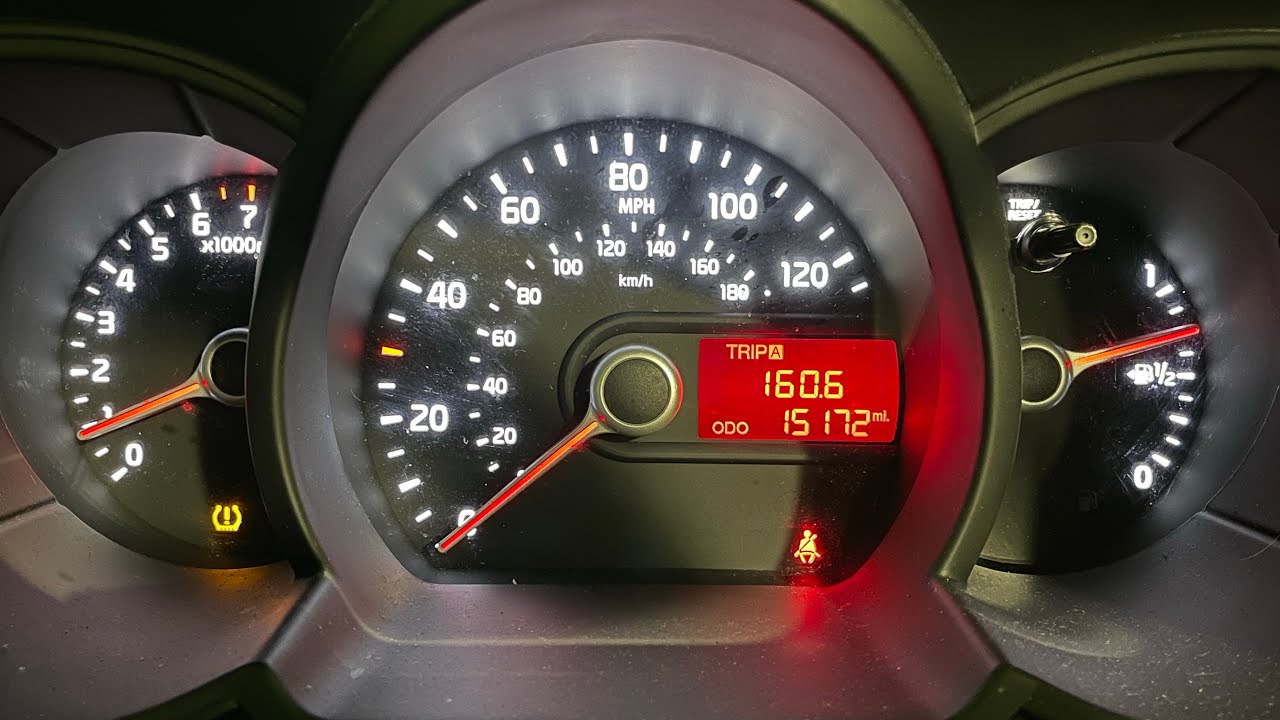 Kia Picanto TPMS Warning Reset Pressure Monitoring System Light -