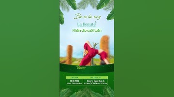 Thiết kế Thư Mời Video Event Sự Kiện La Beauté | Design invitation Video Event La Beauté