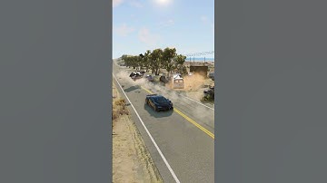 Realistic Highway Car Crashes #12