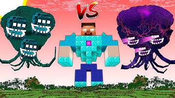 Armored Herobrine vs Wither Storm in Minecraft!