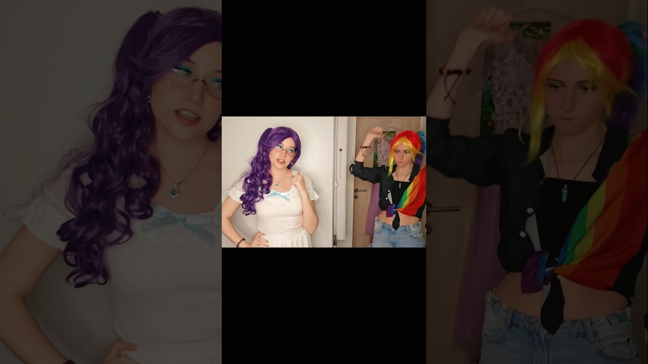 RICHMAN dance | Rarity & Rainbow Dash #mlp #cosplay #shorts