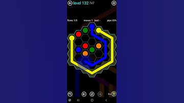 How To Solve Flow Free Hexes 7x7 Mania Level 132 Board Walk Through Solution Walkthrough