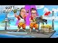 АДСКИЙ ТЮНИНГ ПЛОТА! 2 ДЕНЬ ВЫЖИВАНИЯ ПОСРЕДИ ОКЕАНА В RAFT MECHANIC