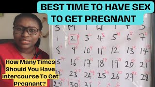 WHEN TO HAVE SEX TO GET PREGNANT || HOW MANY TIMES SHOULD YOU HAVE SEX TO GET PREGNANT?