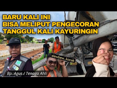 PENGECORAN DINDING BAWAH TANGGUL TURAP BETON KALI KAYU RINGIN KOTA BEKASI