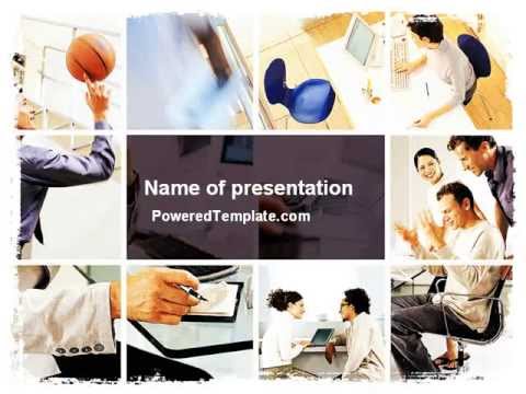 team building collage powerpoint template by poweredtemplate com photo collage template powerpoint