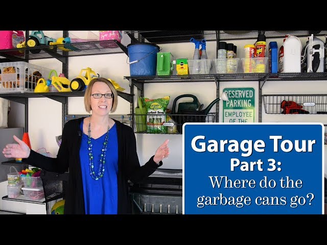 Garages Trash Cans at