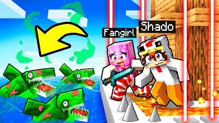 Maison Ultra Sécurisé VS REQUINS ZOMBIE sur Minecraft !