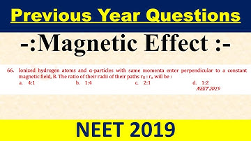 Ionized hydrogen atoms and α-particles with same momenta enter perpendicular to a constant magnetic