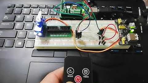 Control Servo Motor using random IR remote control