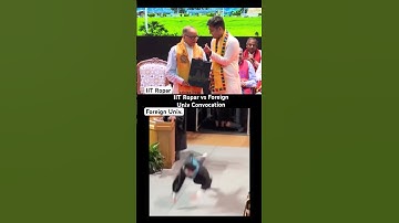 IIT Ropar Viral Director vs Foreign Convocation 🤣😱 IIT JEE Prep | IIT JEE Aspirants #iit #jee