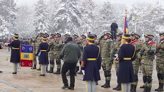 Ceremonia de la Monumentul Mormântul Ostaşului Necunoscut parcul Carol, cu Iohannis si  Ciolacu 2024