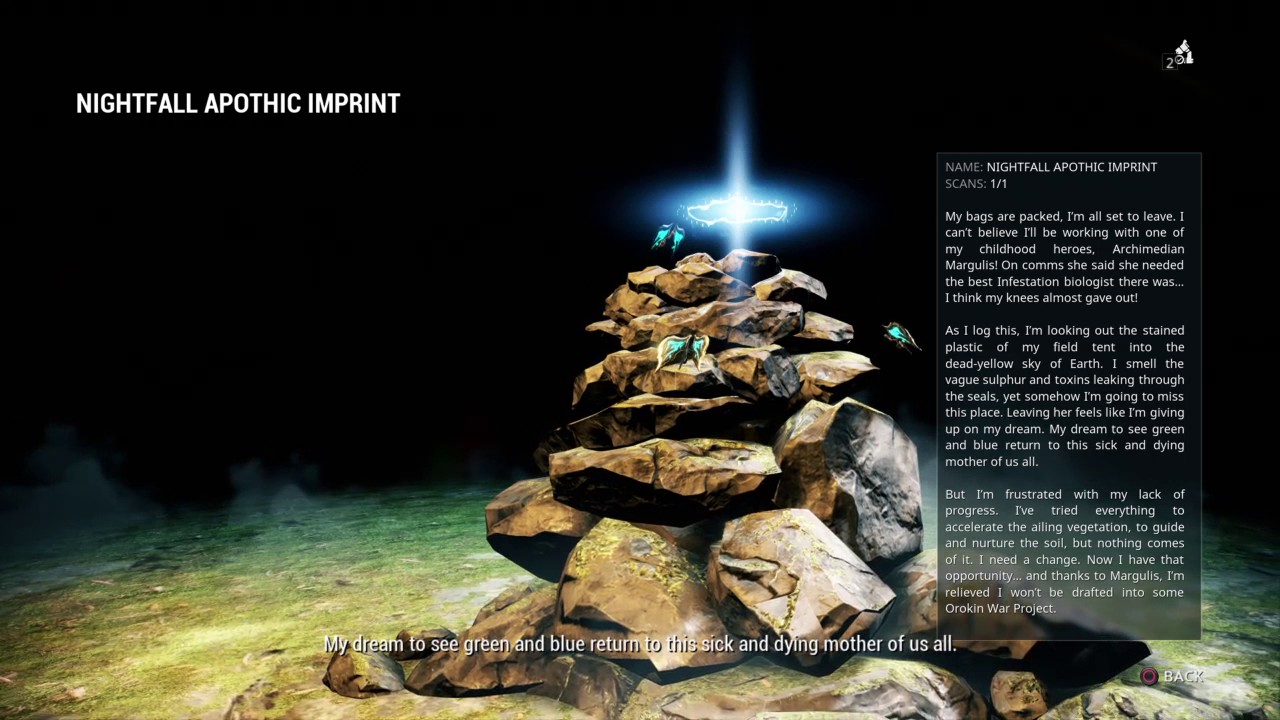 Warframe The Silver Grove pt.1 | Nightfall Apothic Imprint 150916