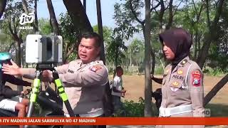 KAB NGAWI - Tim Traffict Accident Analysis (TAA) POLDA JATIM Olah TKP Tabrakan