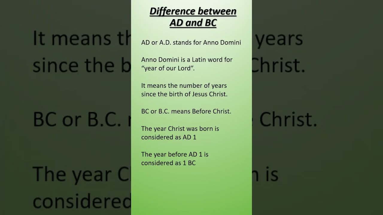 Difference Between AD And BC Shorts