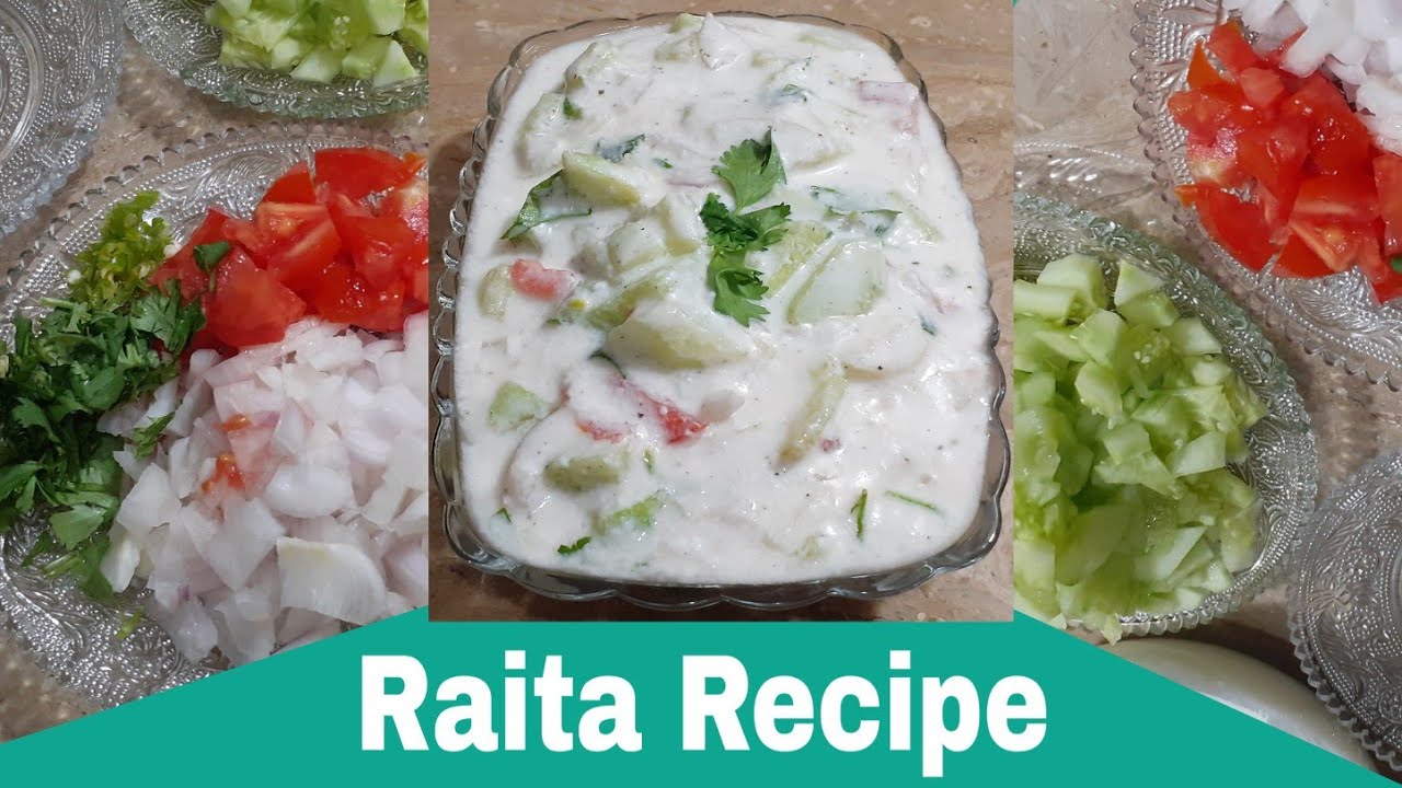 Raita Recipe || Mix Vegetable Raita || Yogurt Raita || Kachoomar salad ...