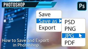 How to Save & Export in Photoshop PSD, PNG, PDF, JPG   Photoshop Tutorial for Beginners | Malayalam