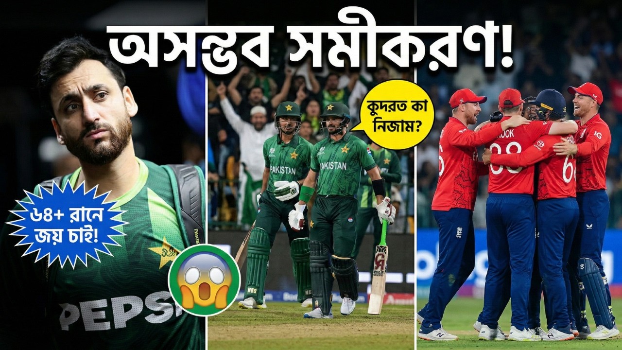 অসম্ভব সমীকরণ! 😱 সেমিফাইনালে যেতে পাকিস্তানের চাই 'মিরাকেল' 🤯 | Pakistan Semi Final Scenario T20 WC