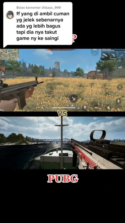 ff vs pubg baku tes senjata untuk bikin lagu ayo pendukung kedua game mana suaranya