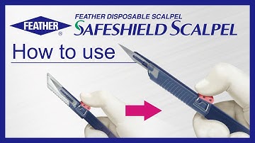 【How to use】FEATHER Safeshield Scalpel