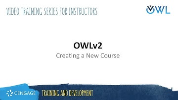 OWLv2: Creating a New Course
