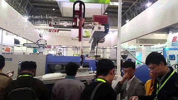 36cavity plastic fork with robot, cycle time is 8 1S