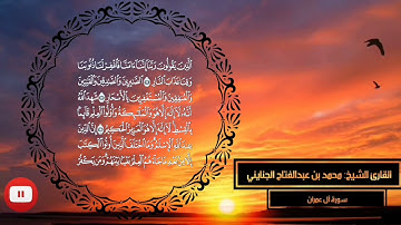 سورة آل عمران كاملة بصوت الفقير إلى عفو ربه الفتاح أبو عبدالفتاح محمد بن عبدالفتاح الجنايني
