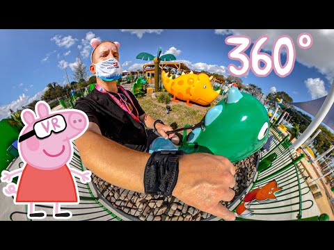 5K VR 360º full ride Grampy Rabbits Dinosaur adventure Peppa Pig Theme Park