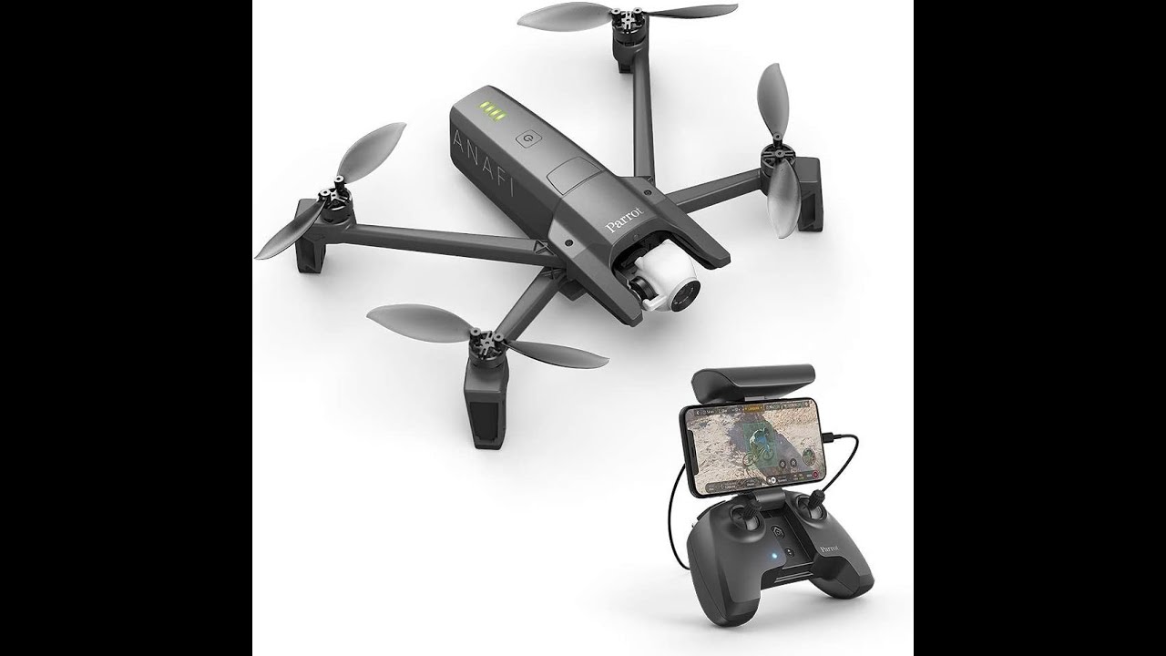 Parrot PF728000 Anafi Drone, Foldable Quadcopter Drone with 4K HDR Camera, Compact, Sile