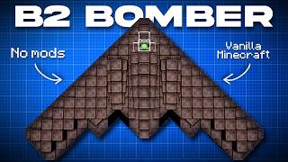 Adding a Stealth Bomber to Minecraft and blowing up a famous youtuber