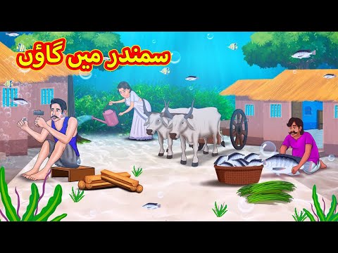 سمندر میں گاؤں | Urdu | Urdu Stories | Bedtime stories in Urdu | Moral Stories