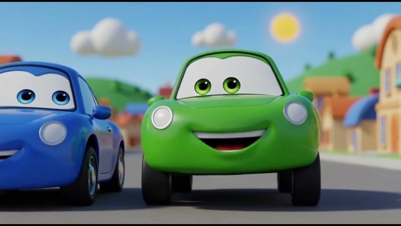Colorful Cars Go Fast & Fun Learning Ride for Little Drivers and many more fun songs!