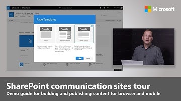 An overview of SharePoint communication sites