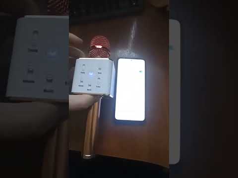 Радіо мікрофон + караоке Q7 Золотий 2800 mah (IS33)