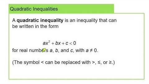 College Algebra 1.7 Inequalities, Part 2