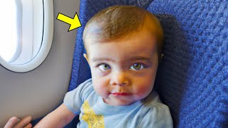 Flight Attendant Finds Baby Alone On Plane. When She Discovers Why, She Cries Bitterly!