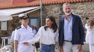 Los reyes, Felipe VI y Letizia, disfrutan de una velada en Galicia junto a la princesa Leonor: todos