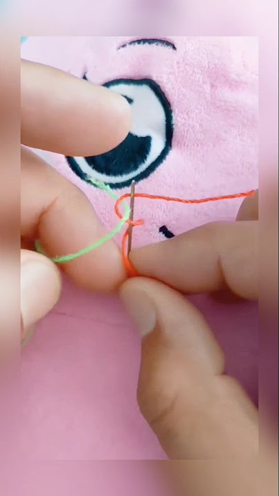 TERNYATA BEGINI CARA GANTI BENANG PADA JARUM #tipsandtricks #diy #knot #lifehacks #shorts
