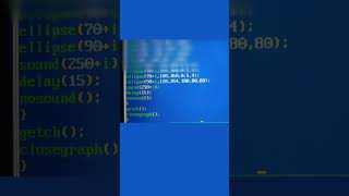 Man moving with his umbrella  by using C language #python #programming