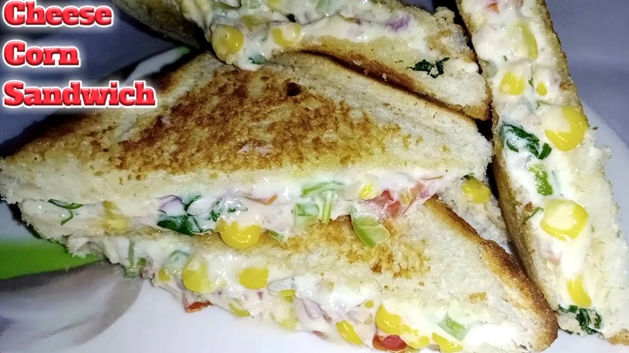 Cheese Corn Sandwich/how to make cheese corn sandwich/corn recipes