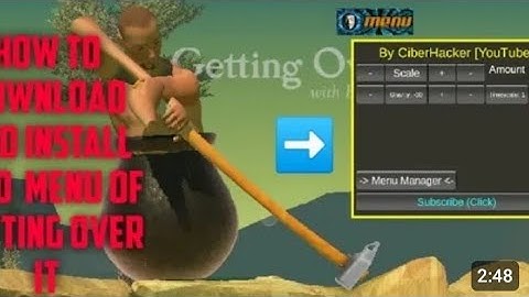 How To Download Getting Over It hack Mod Menu in 120MB for Android OR IOS FREE with PROOF😈😈😨😨😈