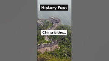 The Great Wall of China is the...