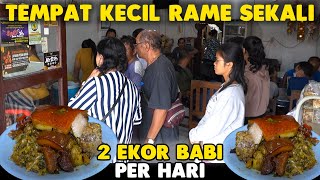 Pelanggan Antre Demi Porsi Lauk Melimpah - Warung Babi Guling Lawar Bali
