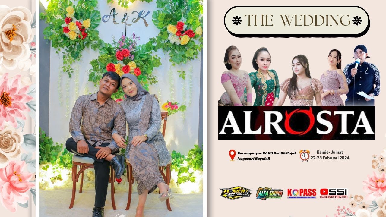 LIVE📡 ALROSTA DONGKREK//WEDDING KARTINI & ARIS SAKRILA//ALFA 1 SOUND SYSTEM(Mr.Lando)//MONICA HD