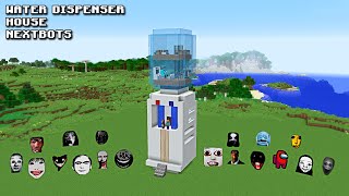 SURVIVAL WATER DISPENSER HOUSE WITH 100 NEXTBOTS in Minecraft - Gameplay - Coffin Meme