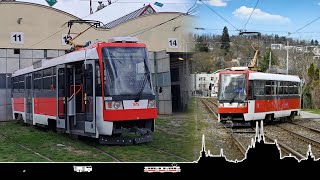 Retro Kotaskou z Medlánek na Novolindu 🚋 Cab view tram Brno